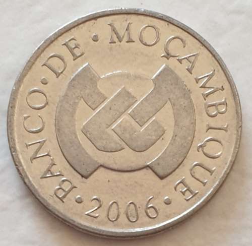 2006 - 2 METICAIS - MOCAMBIQUE - MOZAMBIQUE - COELACANTH FISH - (Nickel Plated Steel)